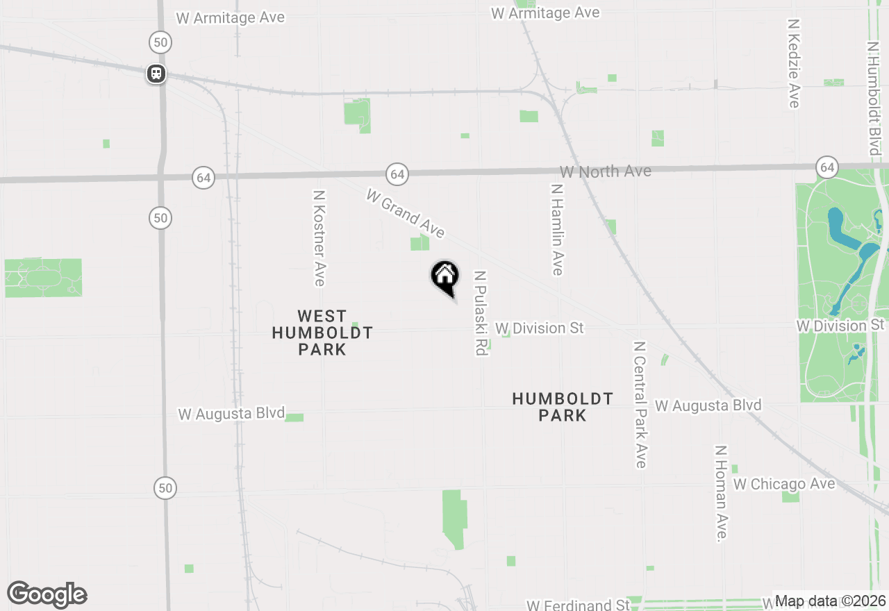 Map of 4056 W Crystal Street #2, Chicago, IL 60651