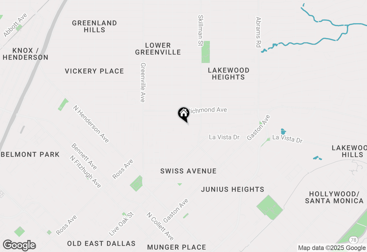 Map of 5943 Oram Street, Dallas, TX 75206