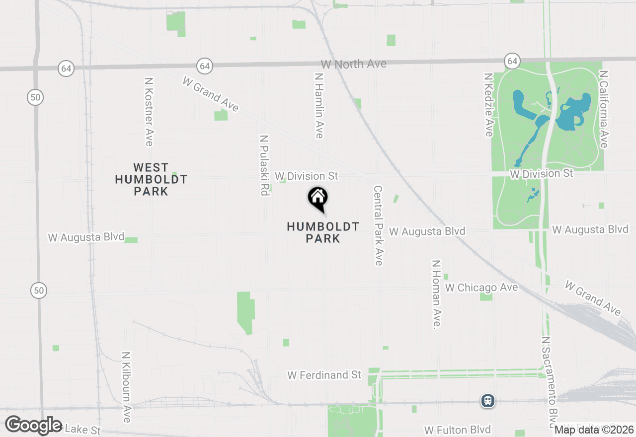 Map of 1028 N Hamlin Avenue, Chicago, IL 60651