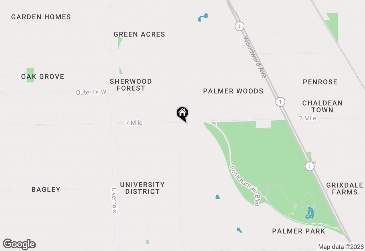 Map of 2771 W 7 Mile Road, Detroit, MI 48221