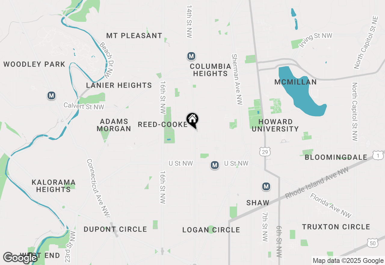 Map of 1414 Belmont Street Nw #304, Washington, DC 20009