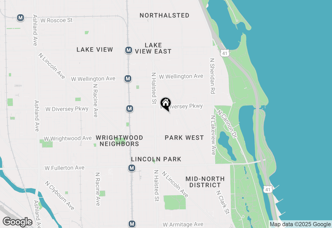 Map of 712 W Schubert Avenue, Chicago, IL 60614