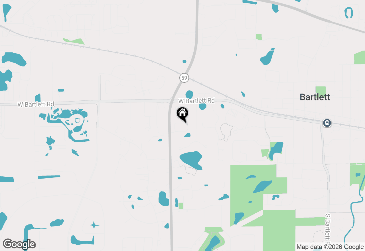 Map of 1035 W Elmwood Lane, Bartlett, IL 60103