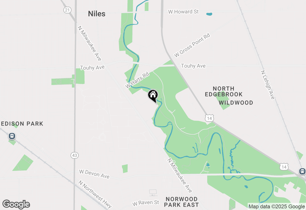 Map of 6815 N Milwaukee Avenue #604, Niles, IL 60714