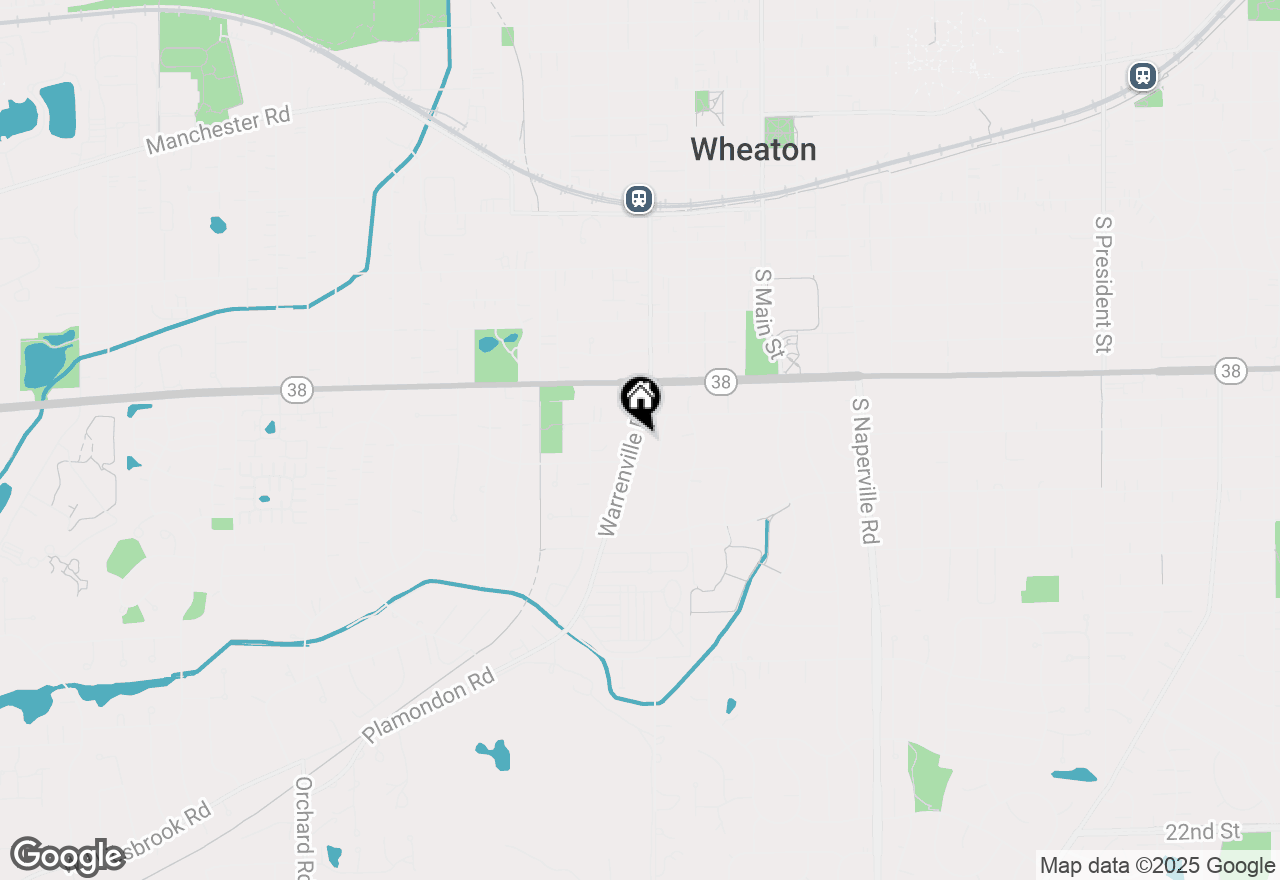 Map of 821 Warrenville Road, Wheaton, IL 60189