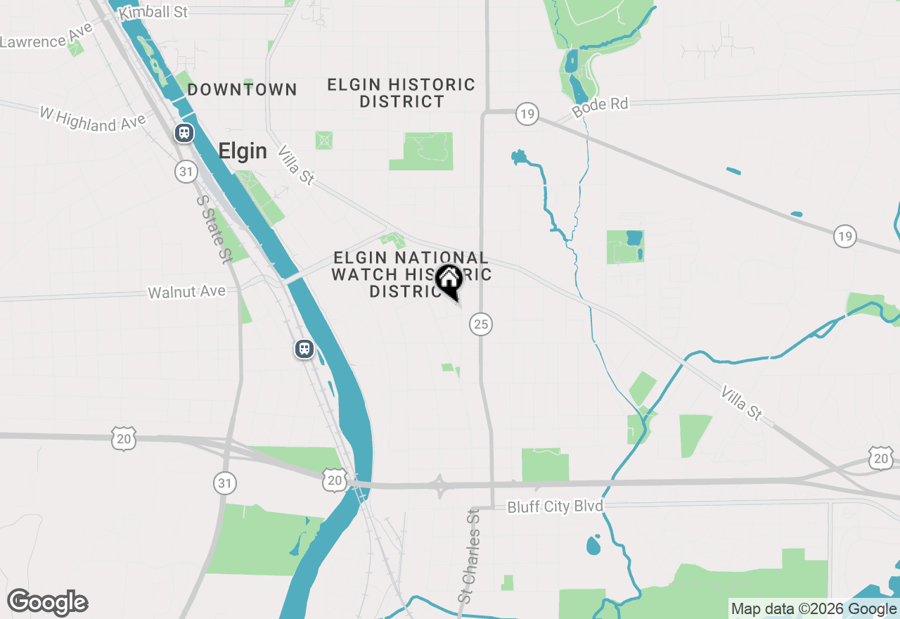 Map of 431 Bowen Court, Elgin, IL 60120