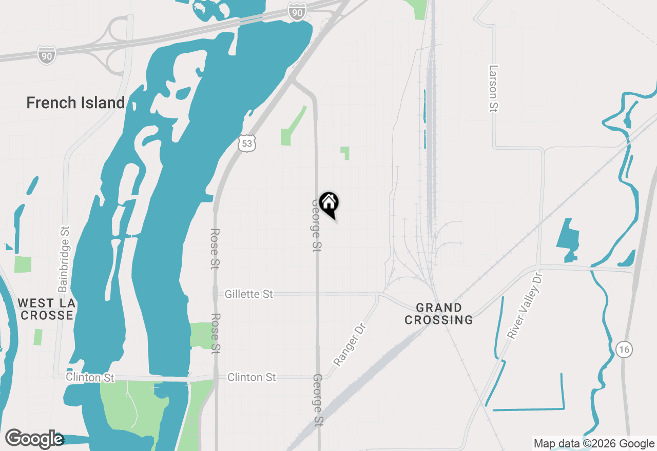 Map of 1905 Wood St, La Crosse, WI 54603