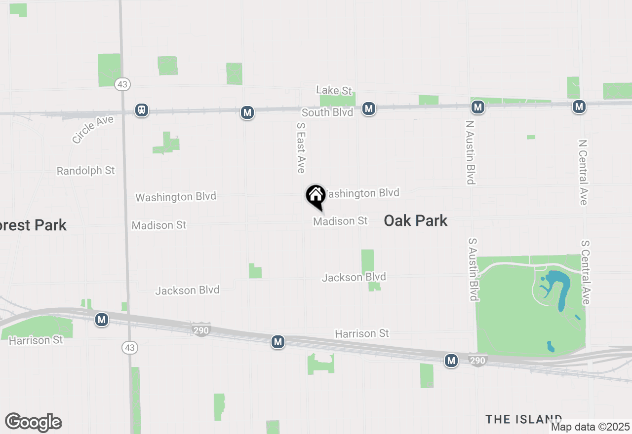 Map of 510 Madison Street #3N, Oak Park, IL 60302