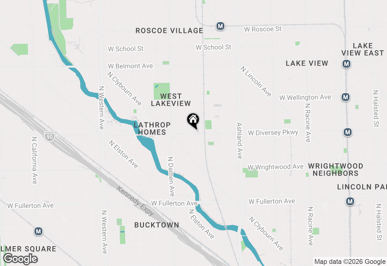 Map of 1840 W Diversey Parkway #B, Chicago, IL 60614