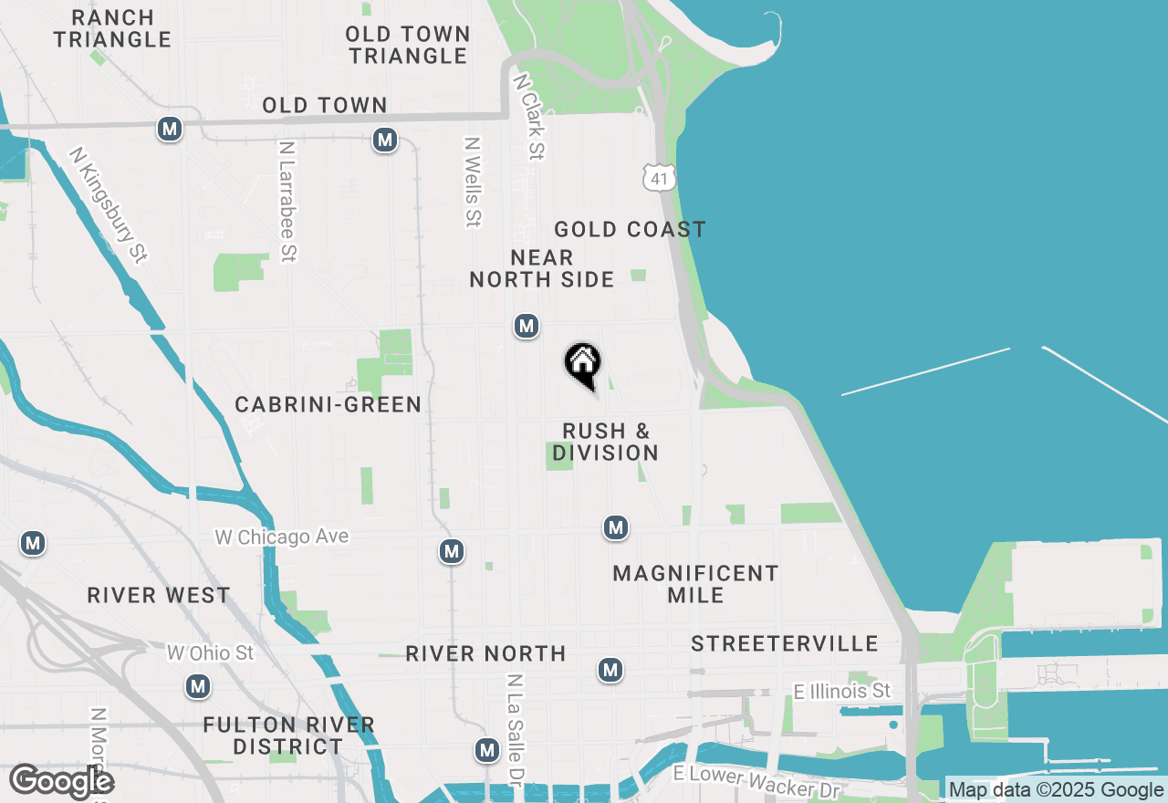 Map of 1017 N Dearborn Street, Chicago, IL 60610