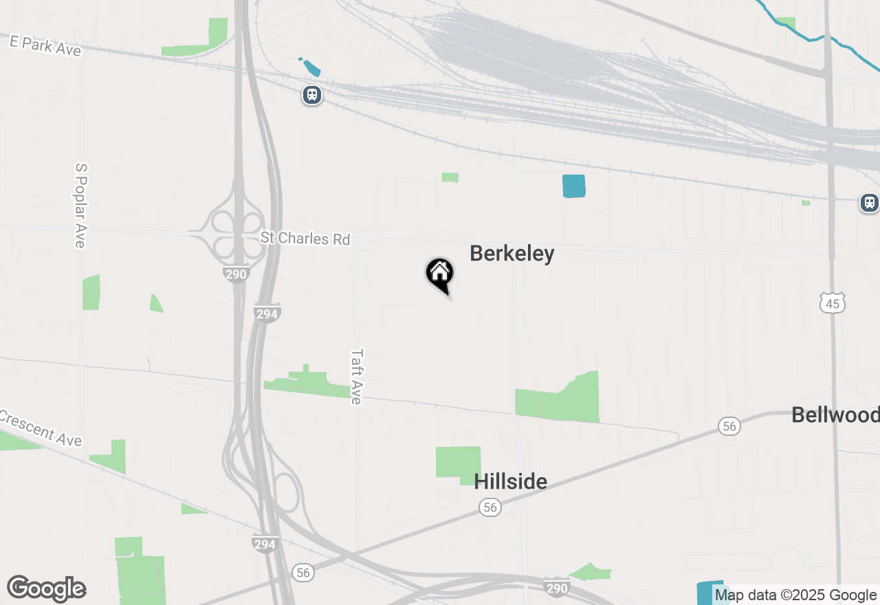 Map of 1521 N Hillside Avenue, Berkeley, IL 60163