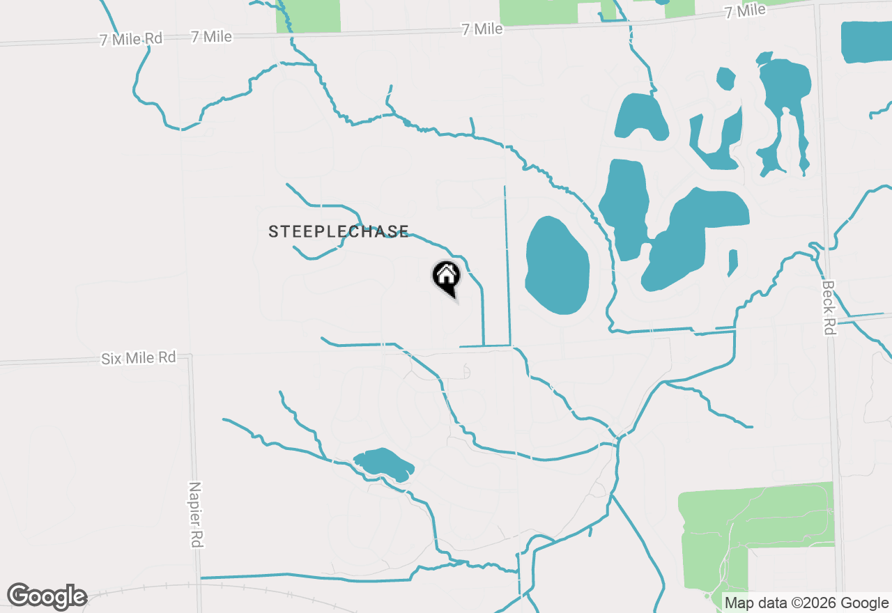 Map of 17162 Princeton Lane, Northville, MI 48168