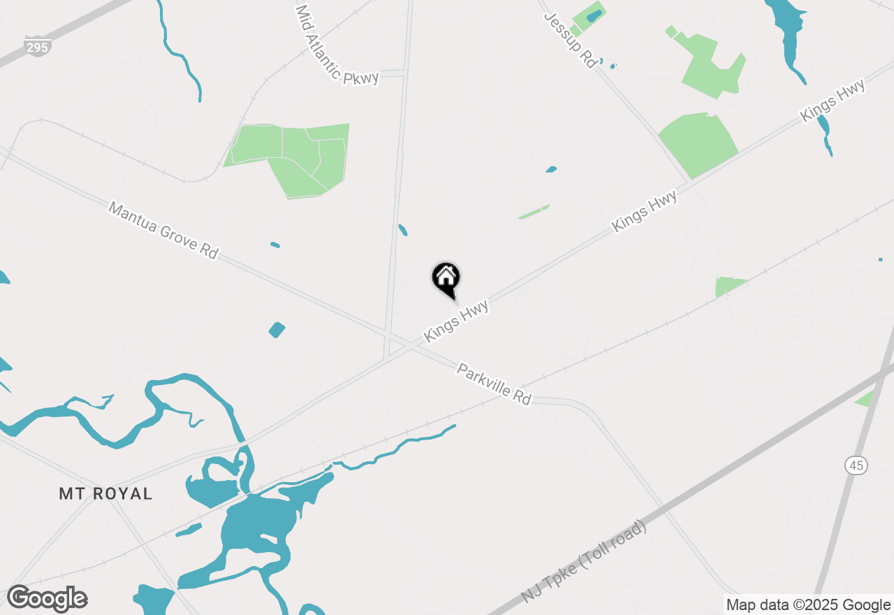 Map of 201 Hanover Road, Thorofare, NJ 08086