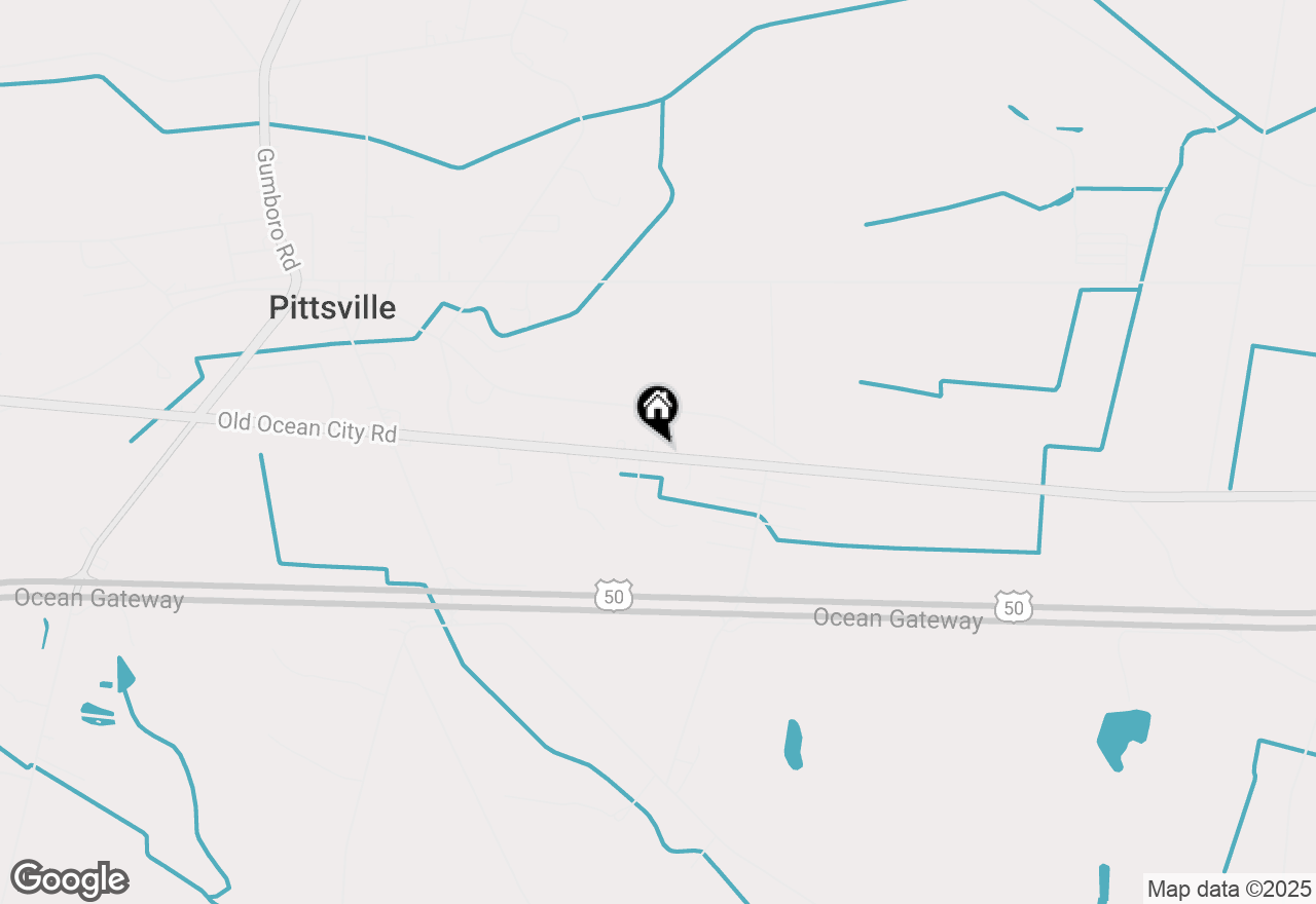 Map of 35024 Old Ocean City Road, Pittsville, MD 21850