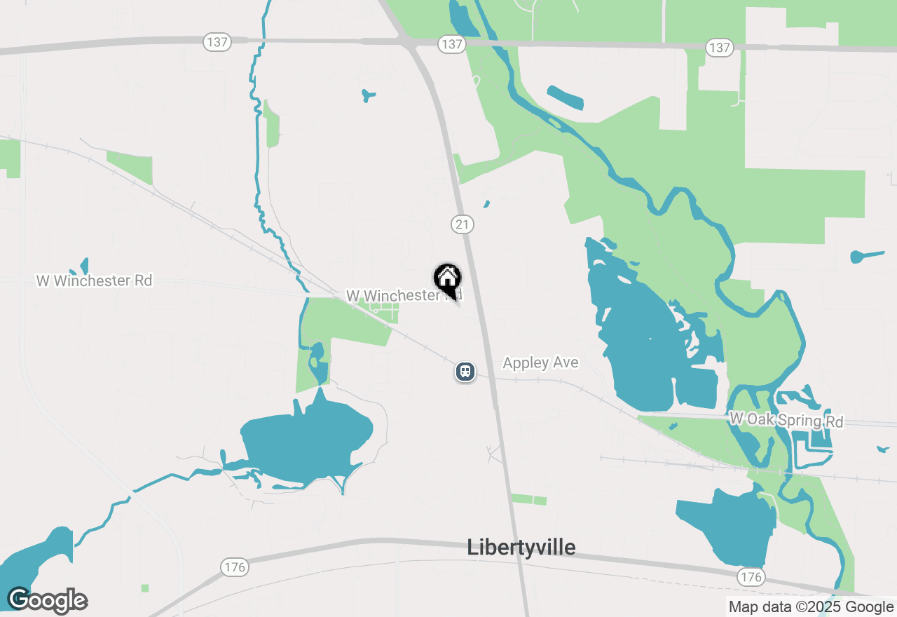 Map of 212 W Ellis Avenue, Libertyville, IL 60048