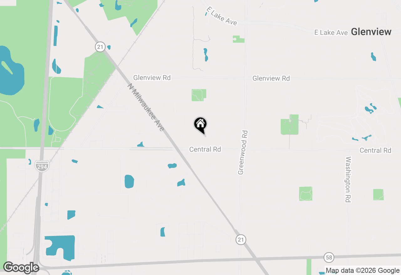 Map of 610 Revere Road, Glenview, IL 60025