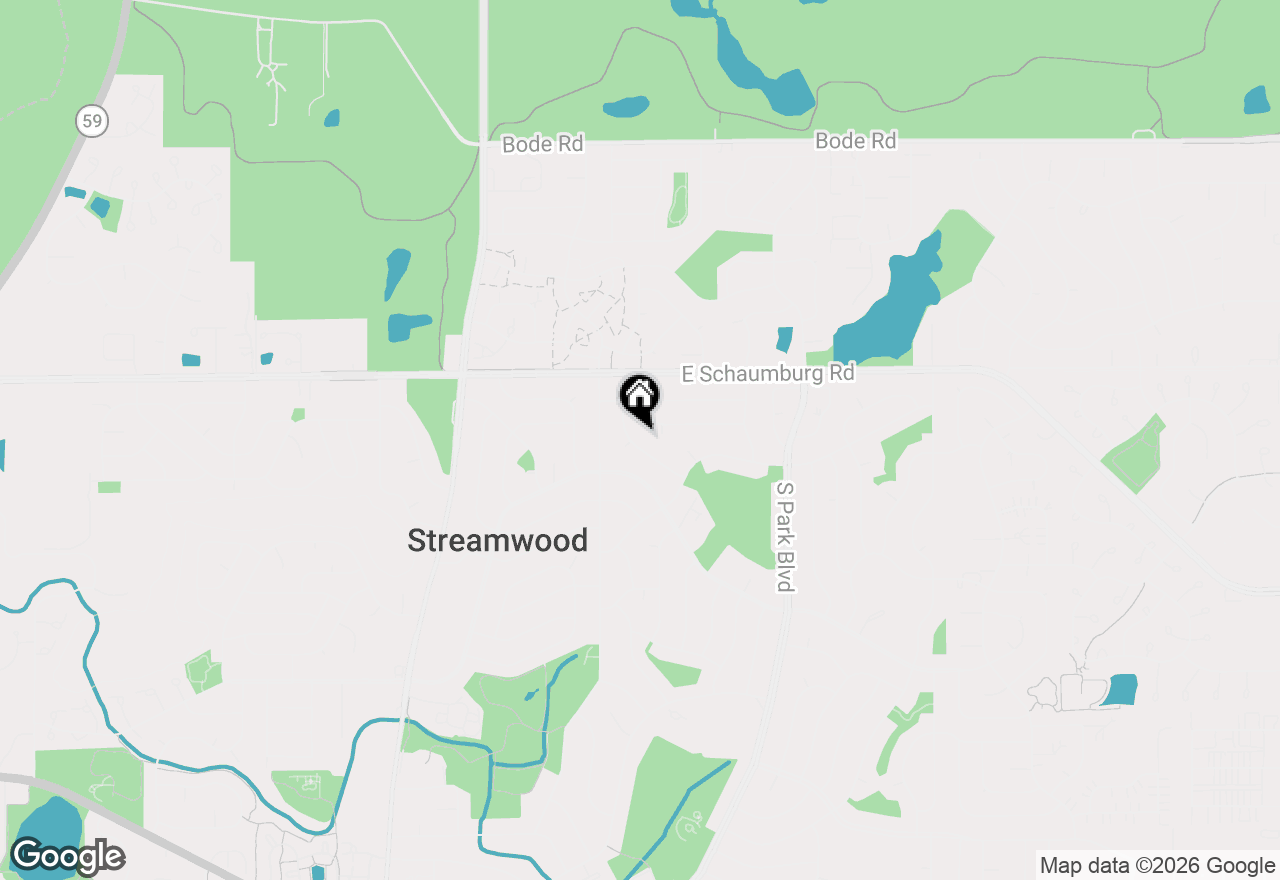 Map of 27 Hawthorne Lane, Streamwood, IL 60107