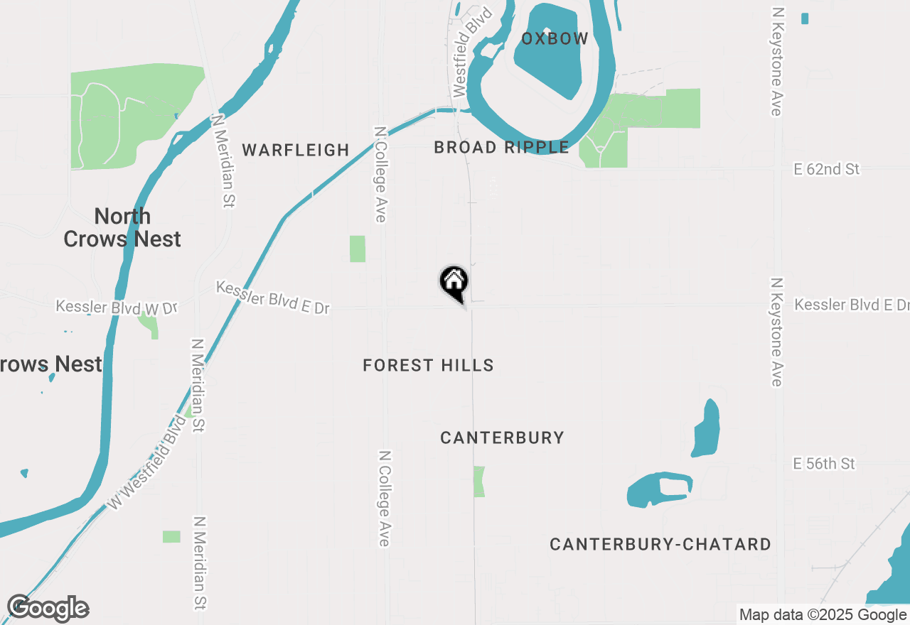 Map of 5893 Forest Lane, Indianapolis, IN 46220