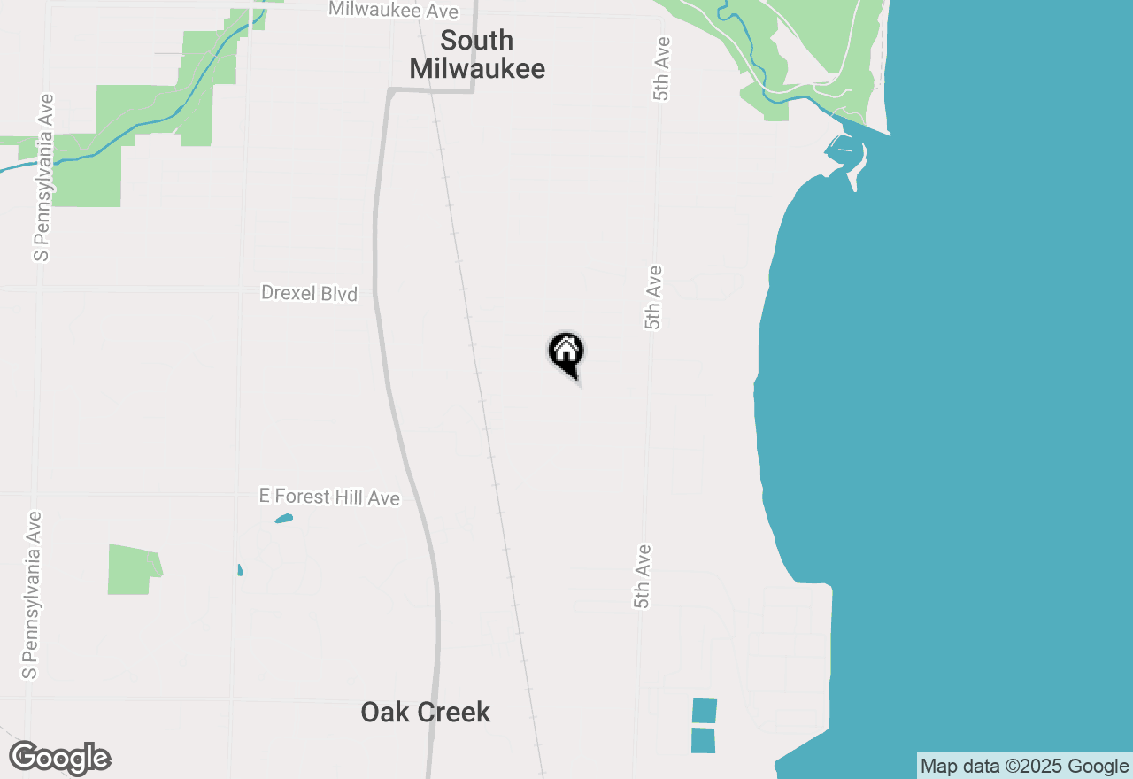 Map of 708 Lakeview Ave, South Milwaukee, WI 53172