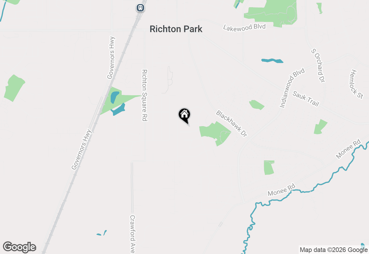 Map of 317 Seminole Street, Park Forest, IL 60466