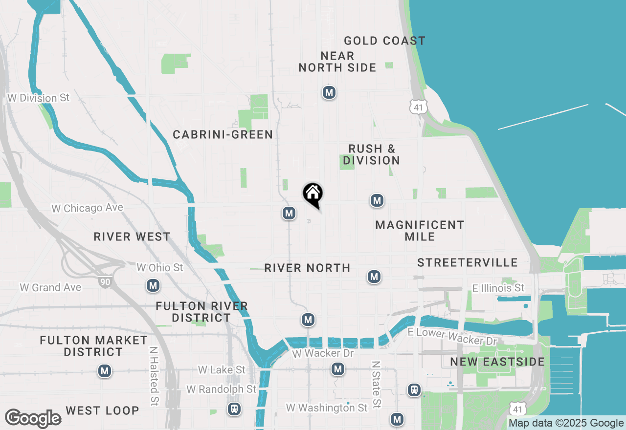 Map of 156 W Superior Street #PH, Chicago, IL 60654