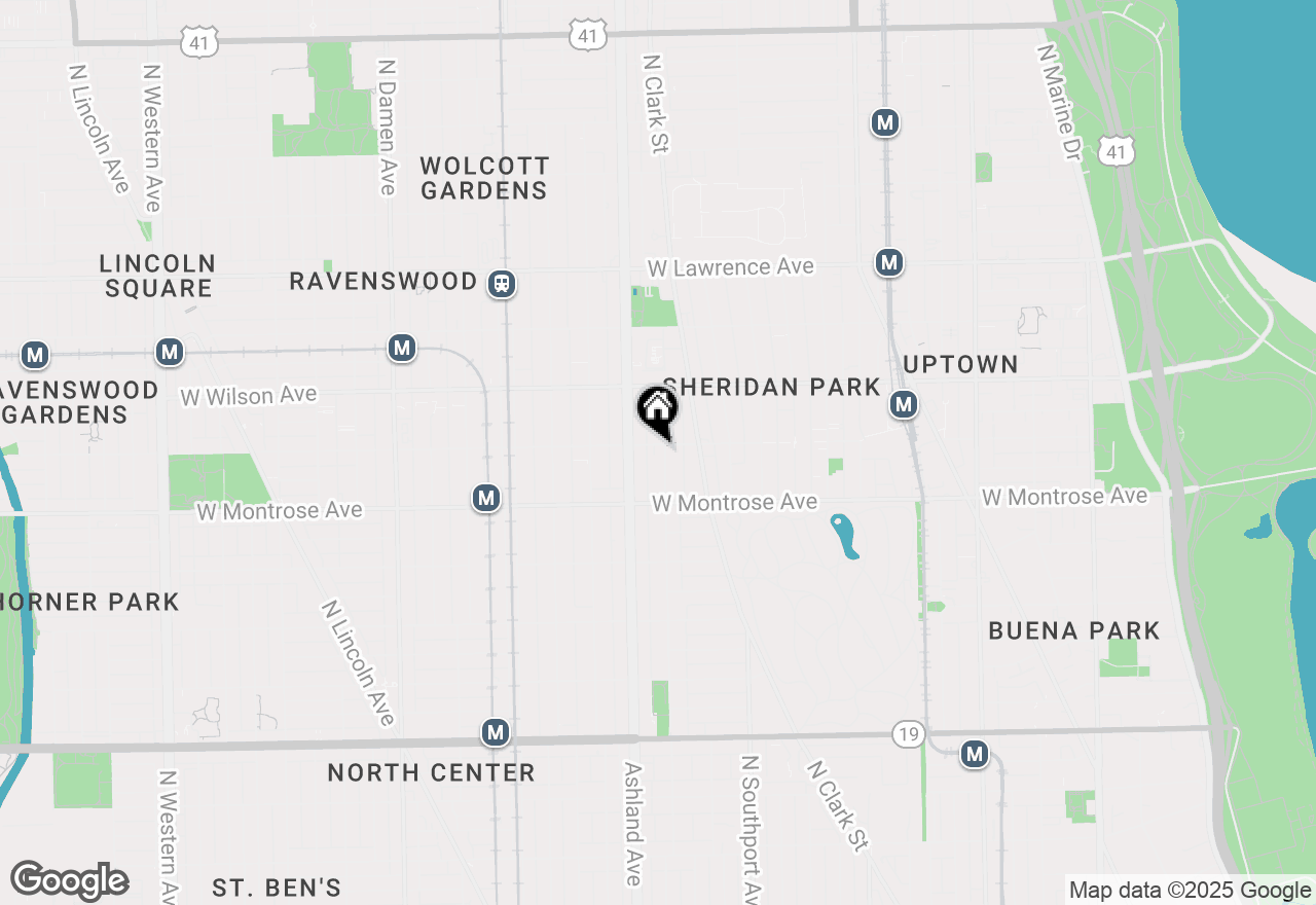 Map of 4456 N Greenview Avenue, Chicago, IL 60640