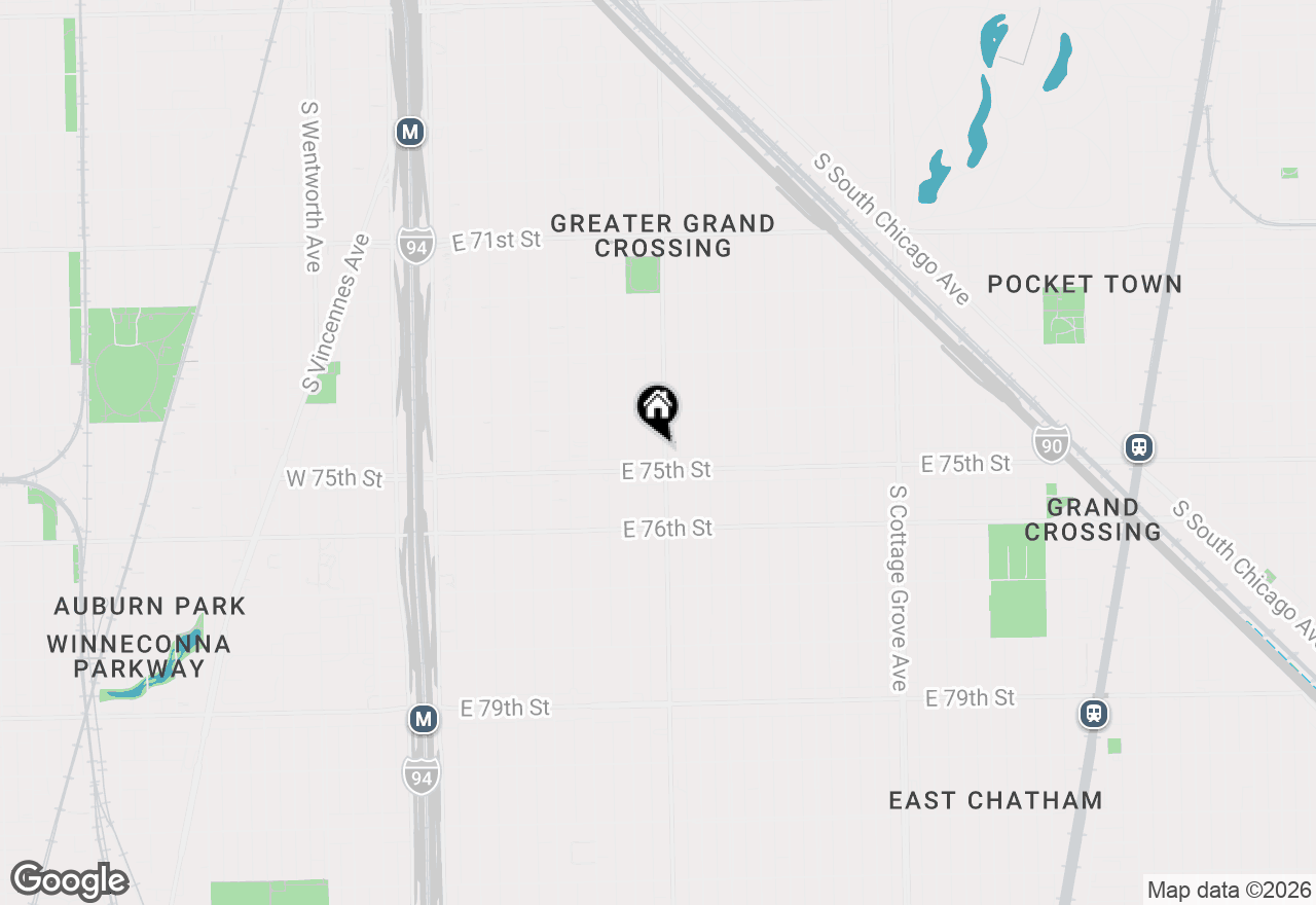 Map of 7440 S King Drive, Chicago, IL 60619