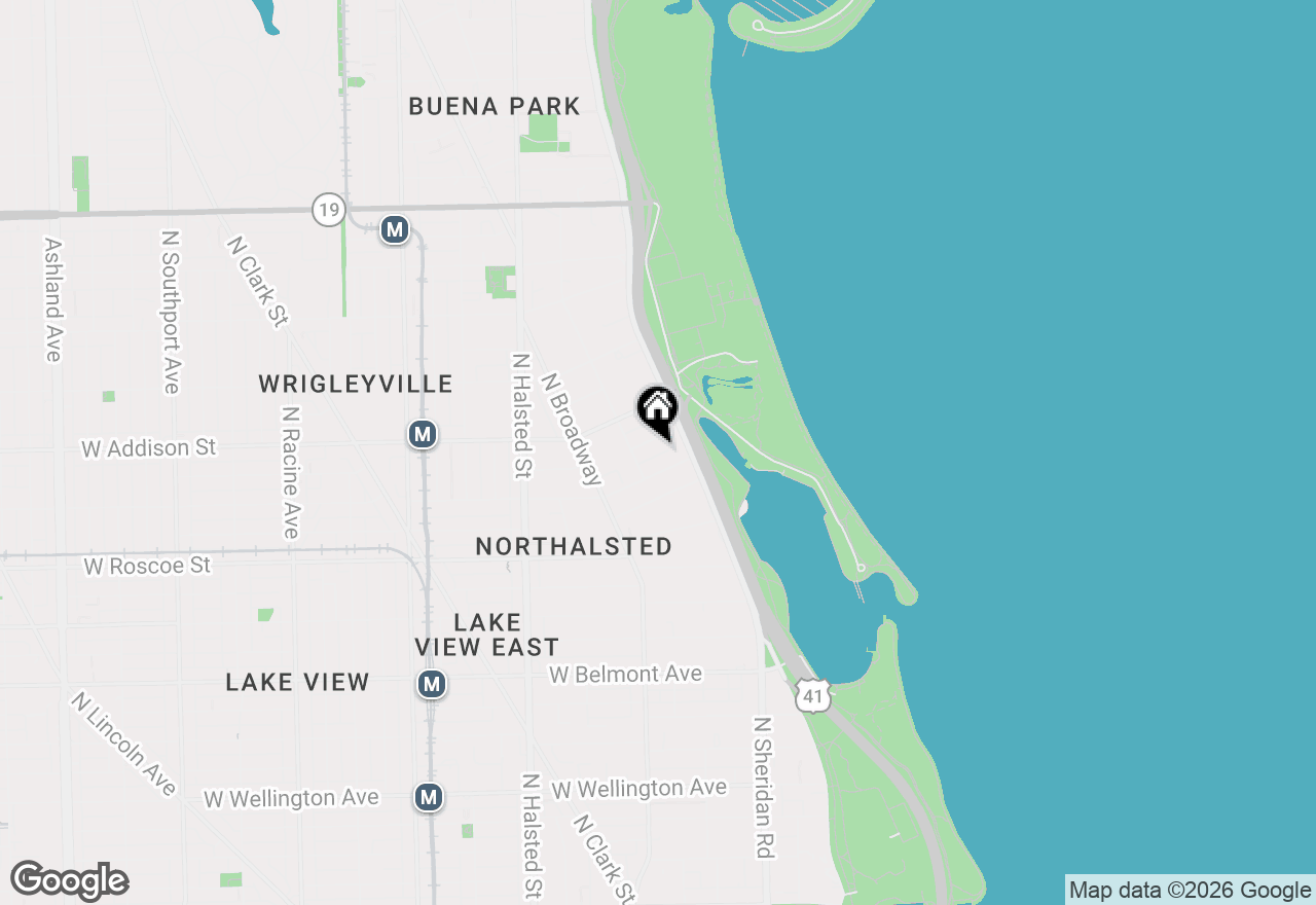 Map of 537 W Brompton Avenue #3S, Chicago, IL 60657