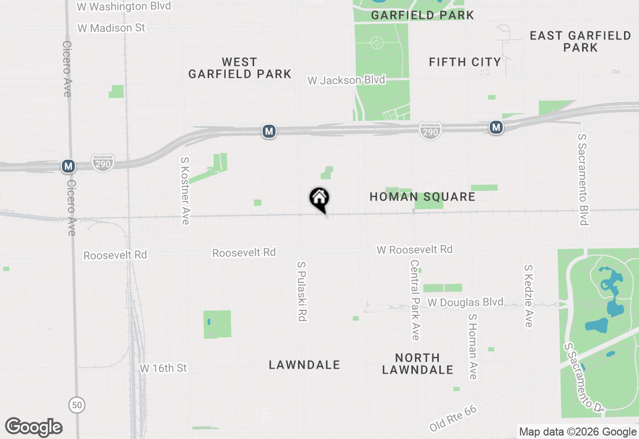 Map of 3918 W Fillmore Street, Chicago, IL 60624