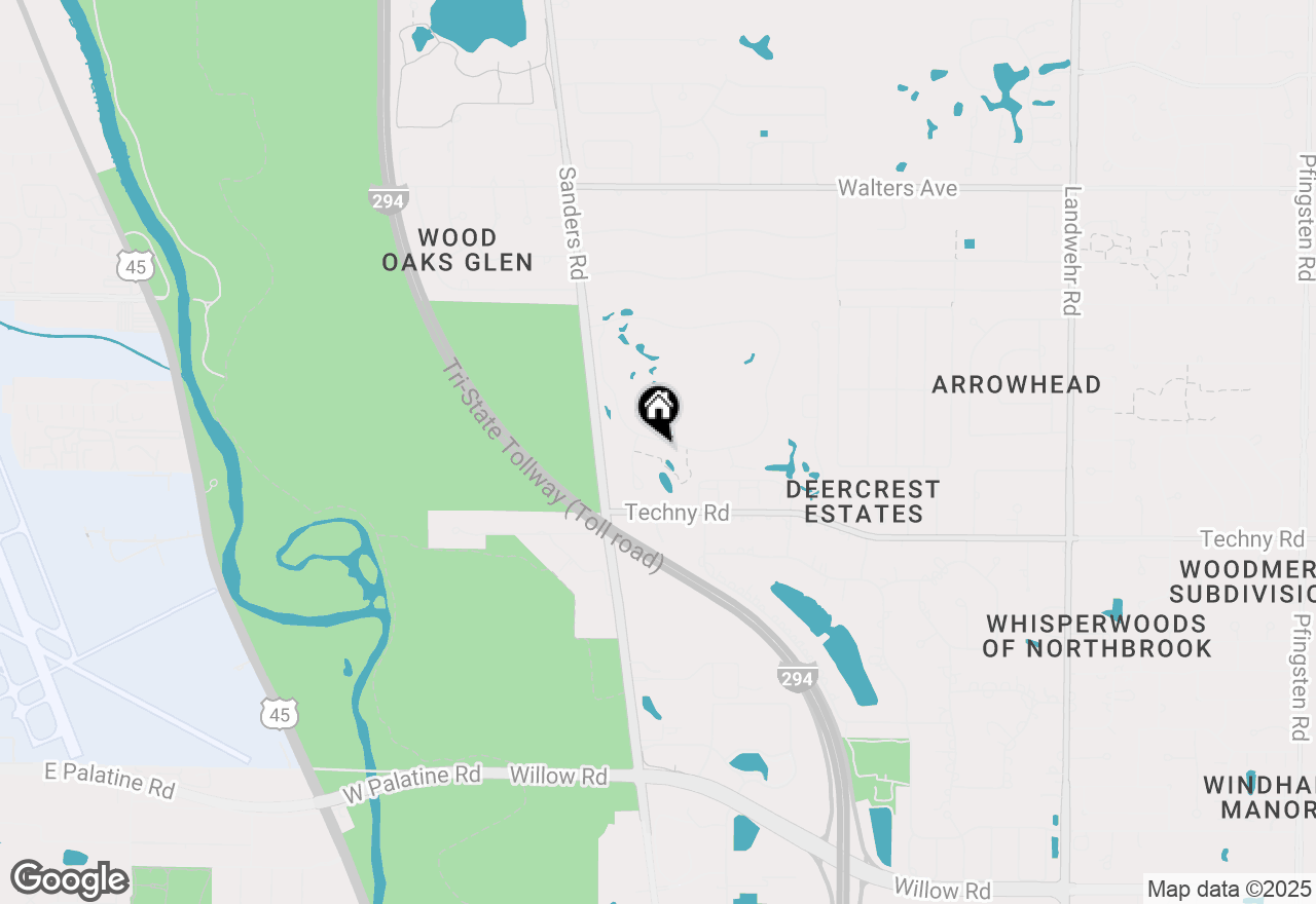 Map of 3917 Mission Hills Road, Northbrook, IL 60062