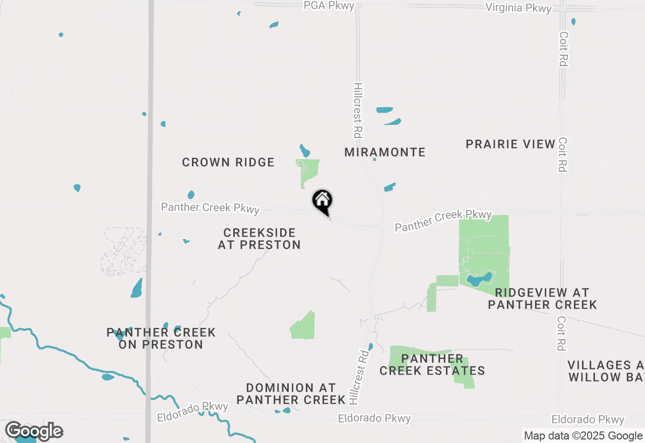Map of 10597 Panther Creek Parkway, Frisco, TX 75035