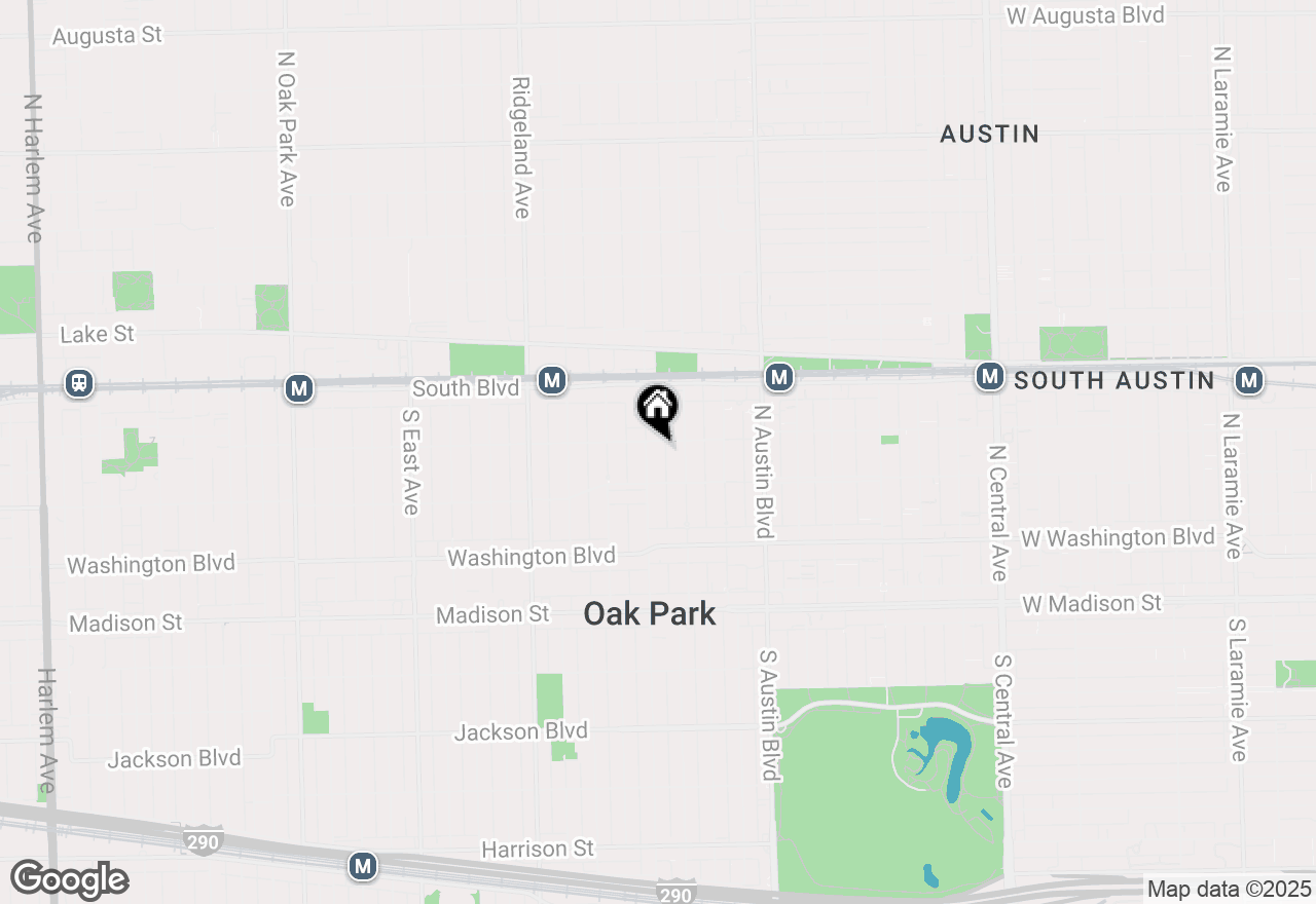 Map of 123 Pleasant Street #B, Oak Park, IL 60302