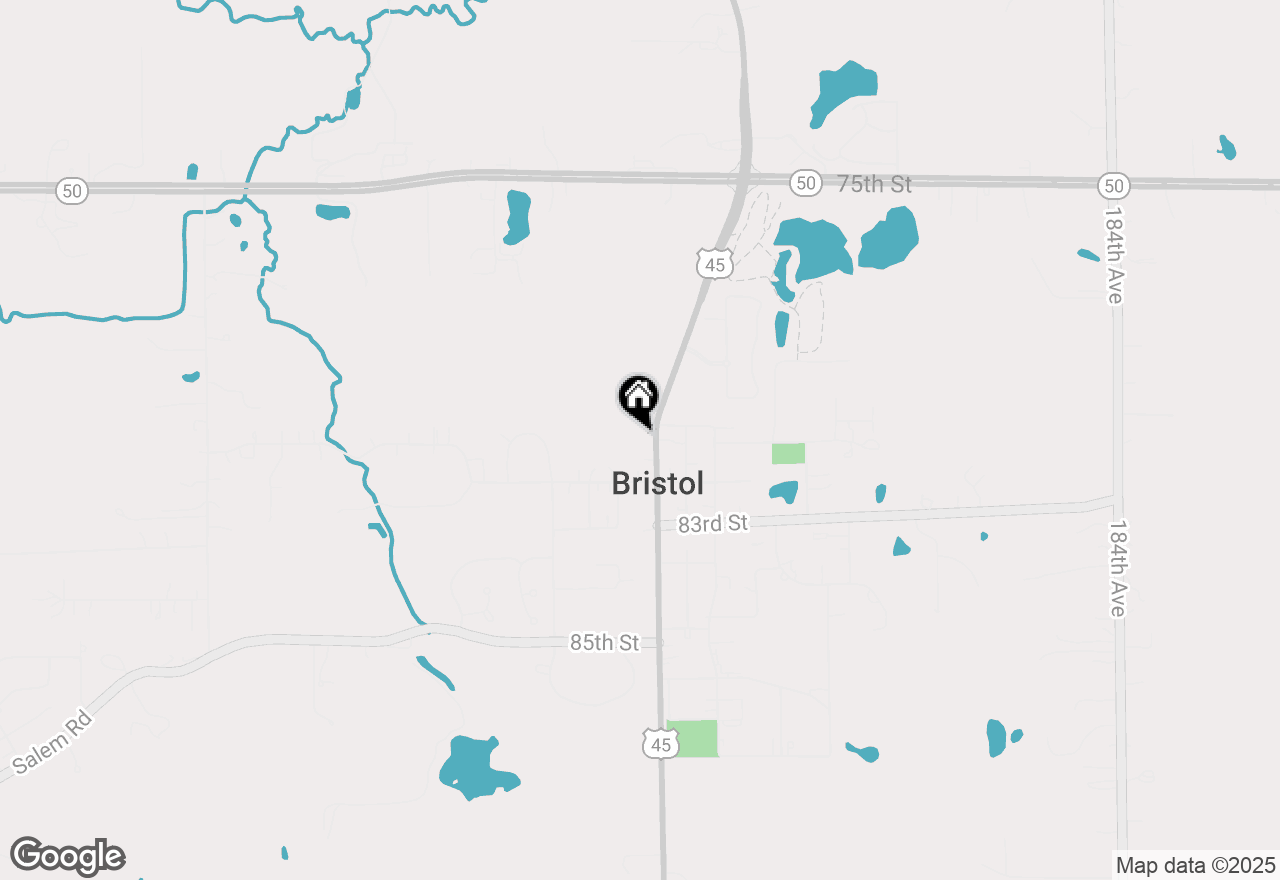 Map of 8018 200th Ave, Bristol, WI 53104