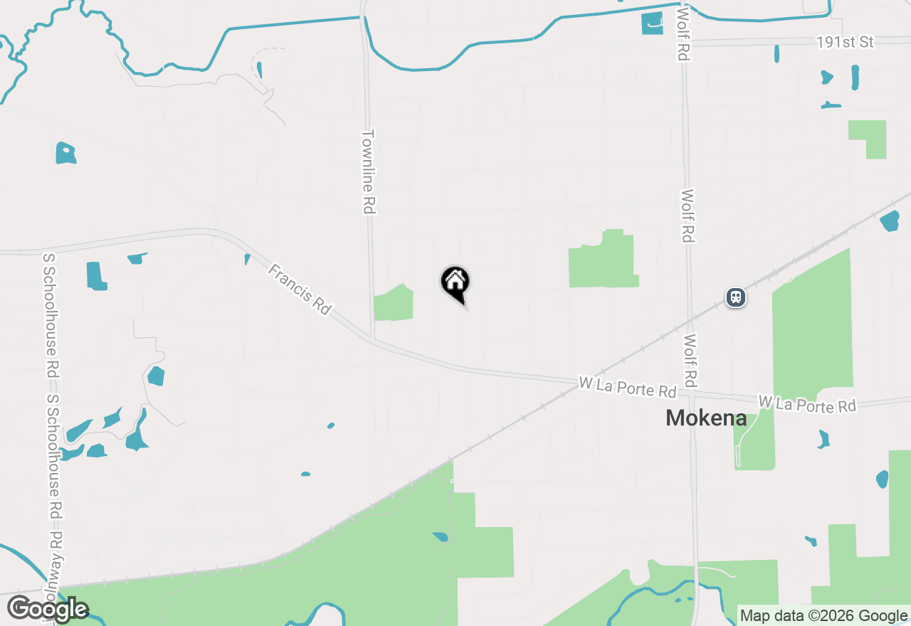 Map of 19728 Glennell Avenue, Mokena, IL 60448