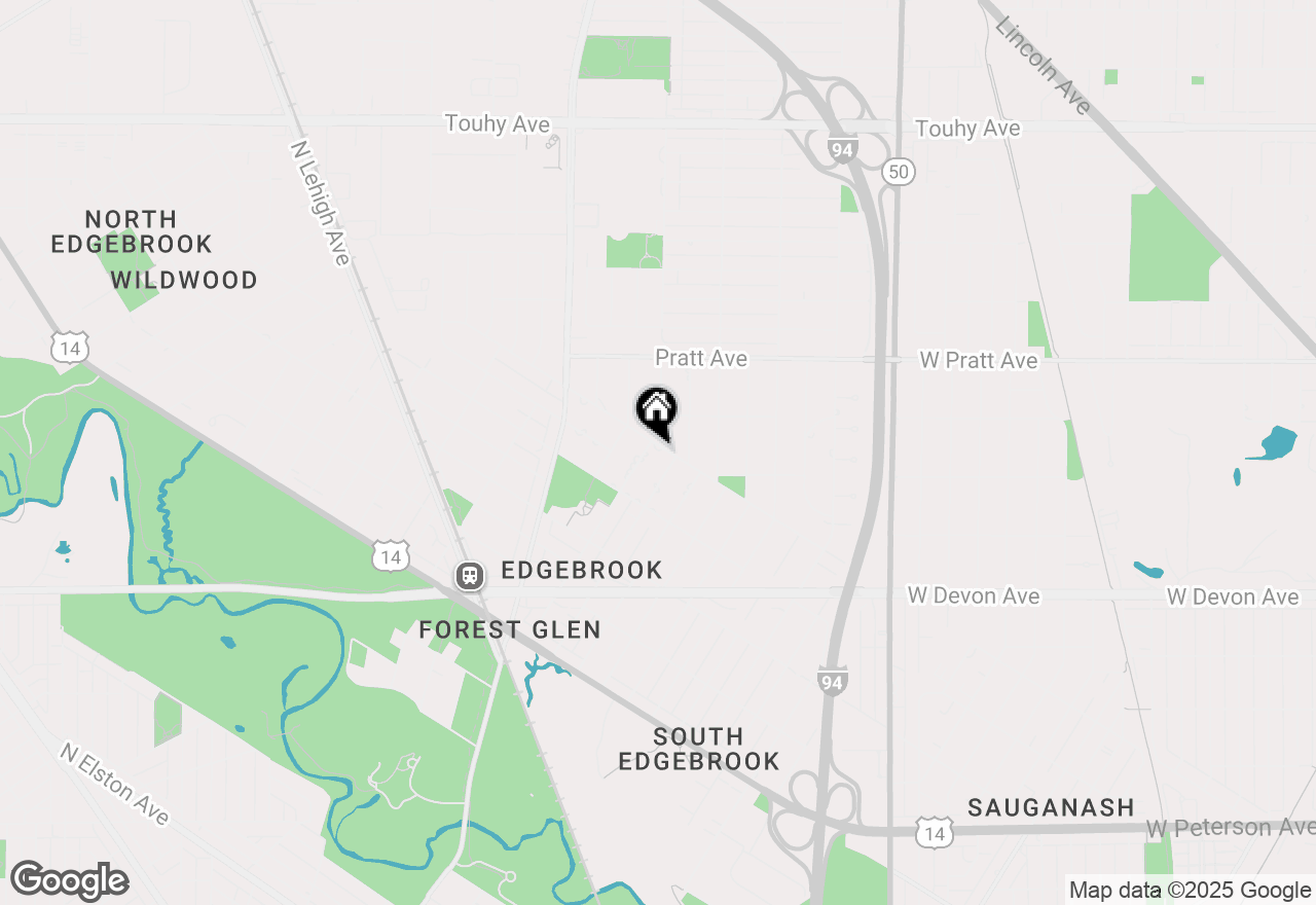 Map of 6634 N Sauganash Avenue, Lincolnwood, IL 60712