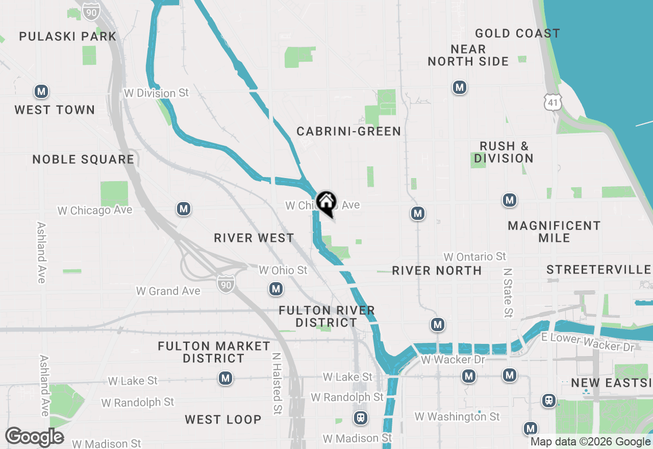 Map of 720 N Larrabee Street #1710, Chicago, IL 60610