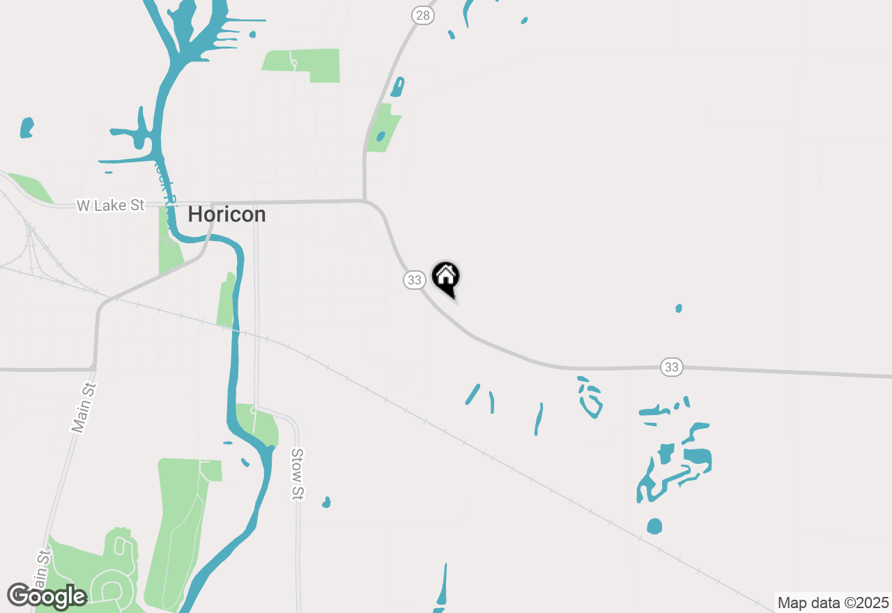 Map of W4434 State Road 33, Horicon, WI 53032