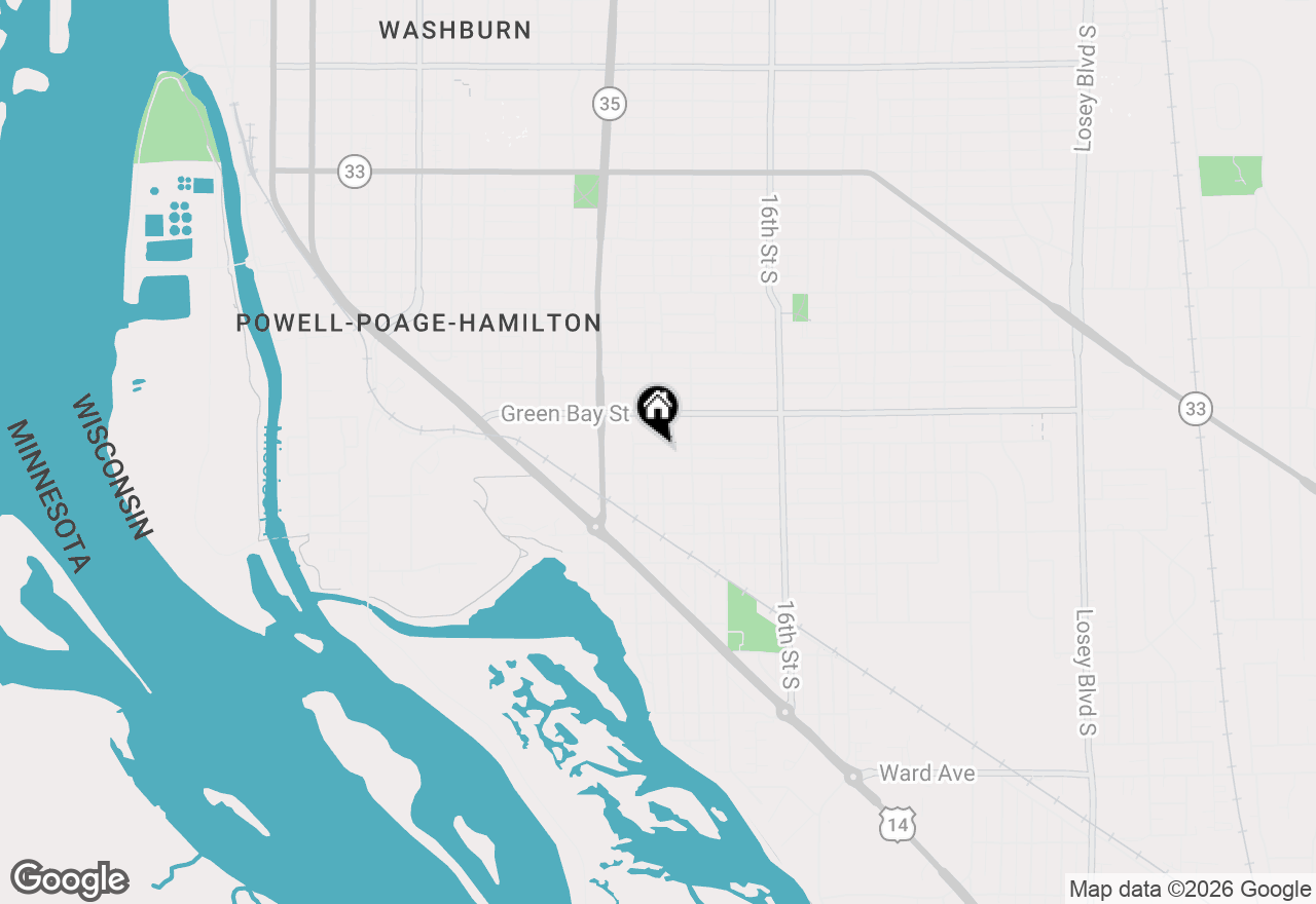 Map of 1324 Hyde Ave, La Crosse, WI 54601
