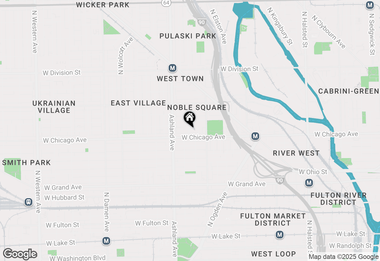Map of 1461 W Fry Street #2R, Chicago, IL 60642