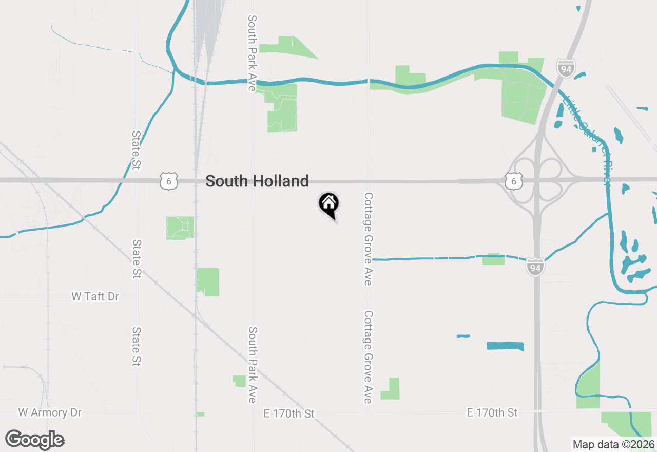 Map of 16360 Evans Avenue, South Holland, IL 60473