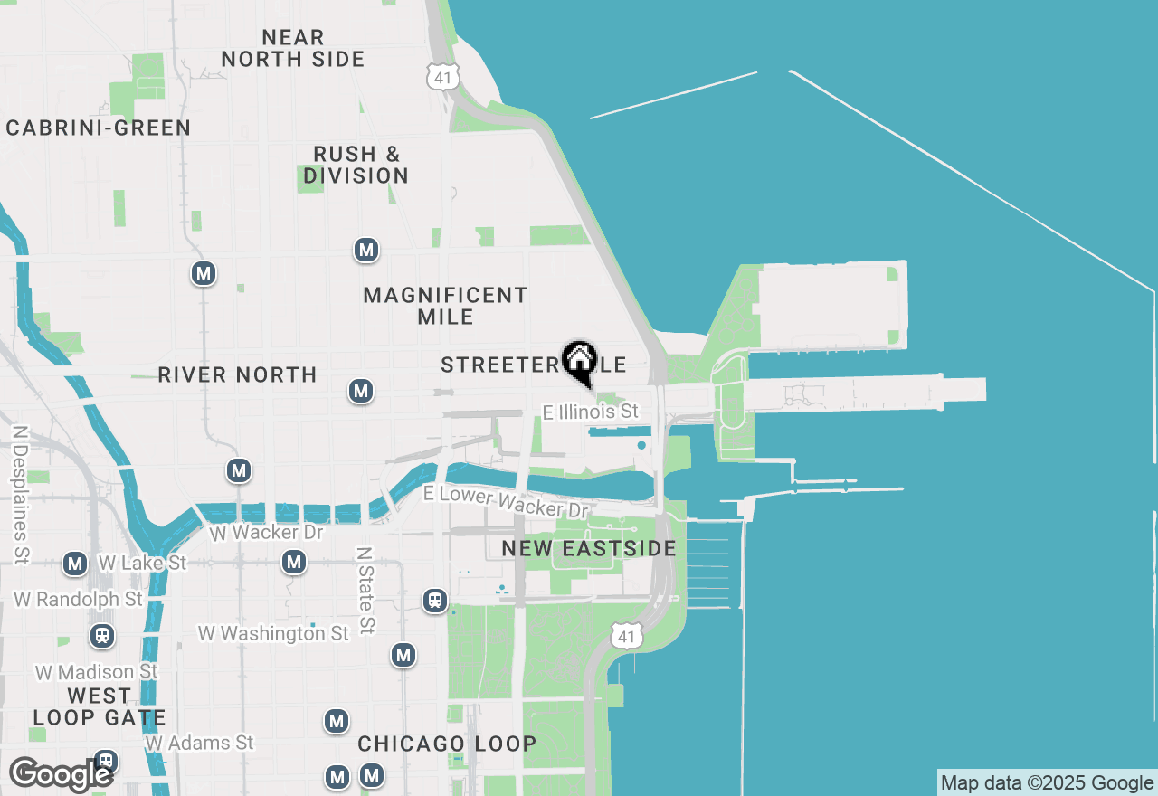 Map of 512 N Mcclurg Court #512, Chicago, IL 60611