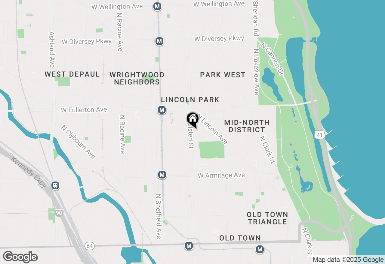 Map of 2235 N Halsted Street #3, Chicago, IL 60614