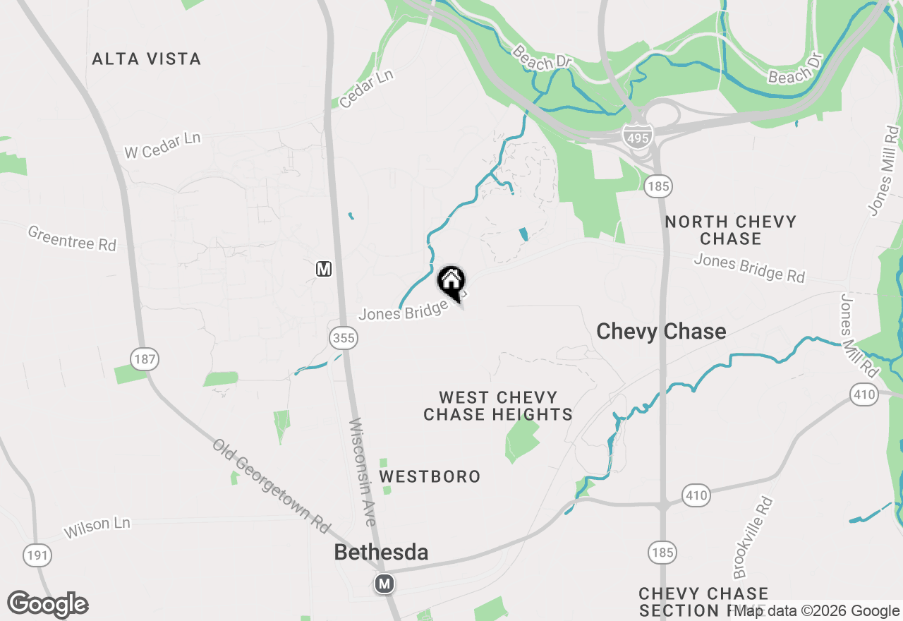 Map of 8616 Lynbrook Drive, Bethesda, MD 20814