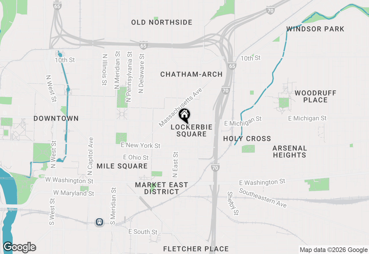 Map of 430 N Park Avenue #513, Indianapolis, IN 46202