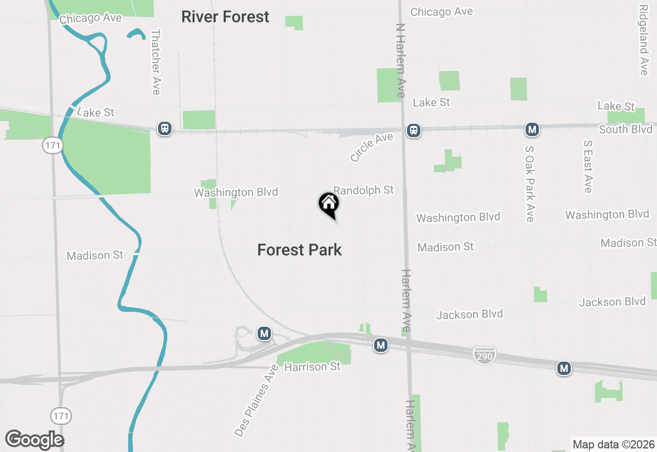Map of 311 Burkhardt Court, Forest Park, IL 60130
