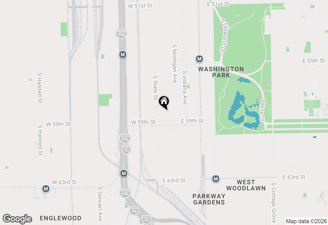 Map of 5822 S Wabash Avenue #2, Chicago, IL 60637