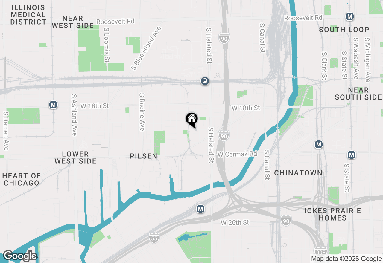 Map of 929 W Cullerton Street, Chicago, IL 60608