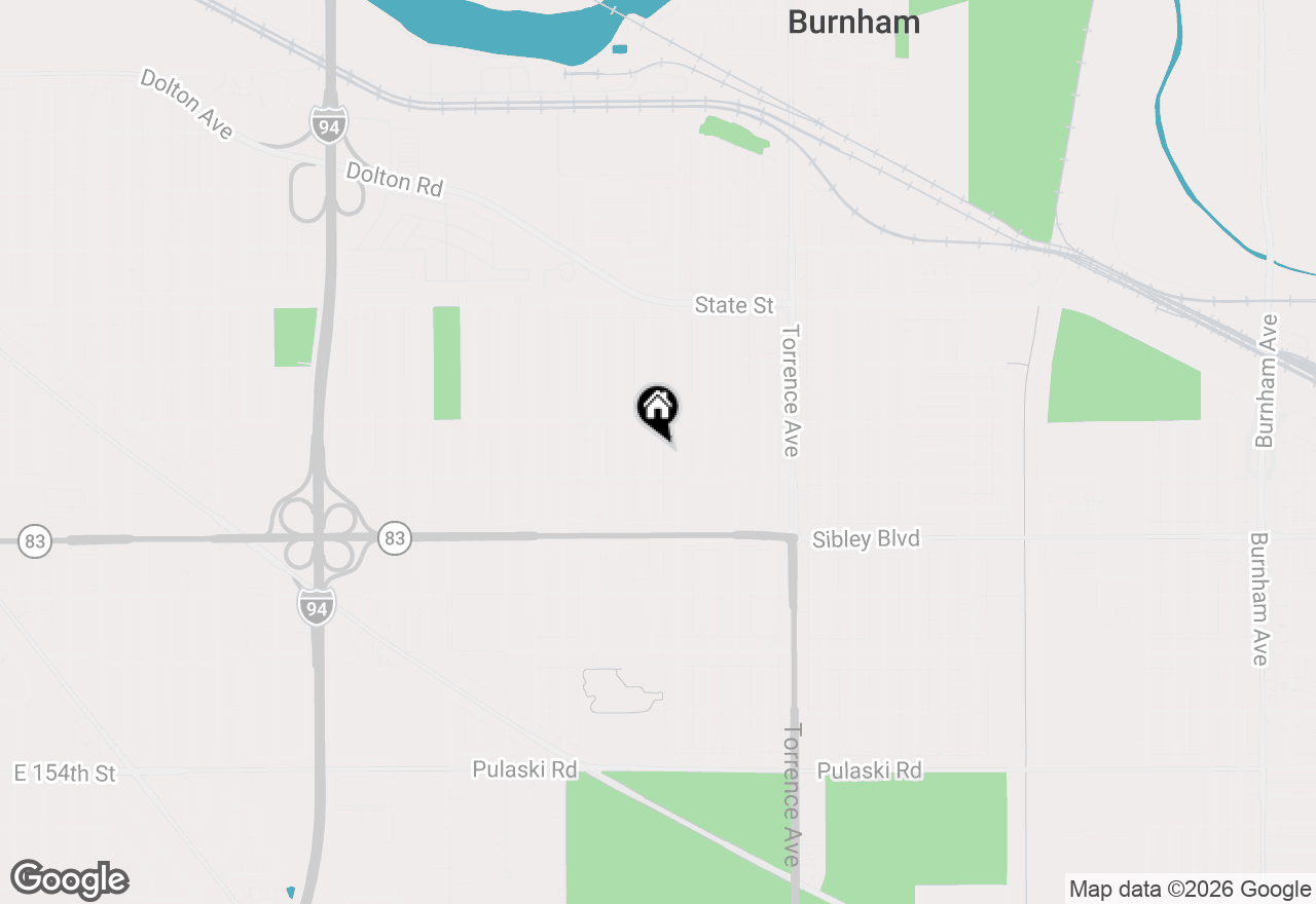 Map of (Address confidential), Calumet City, Illinois 60409