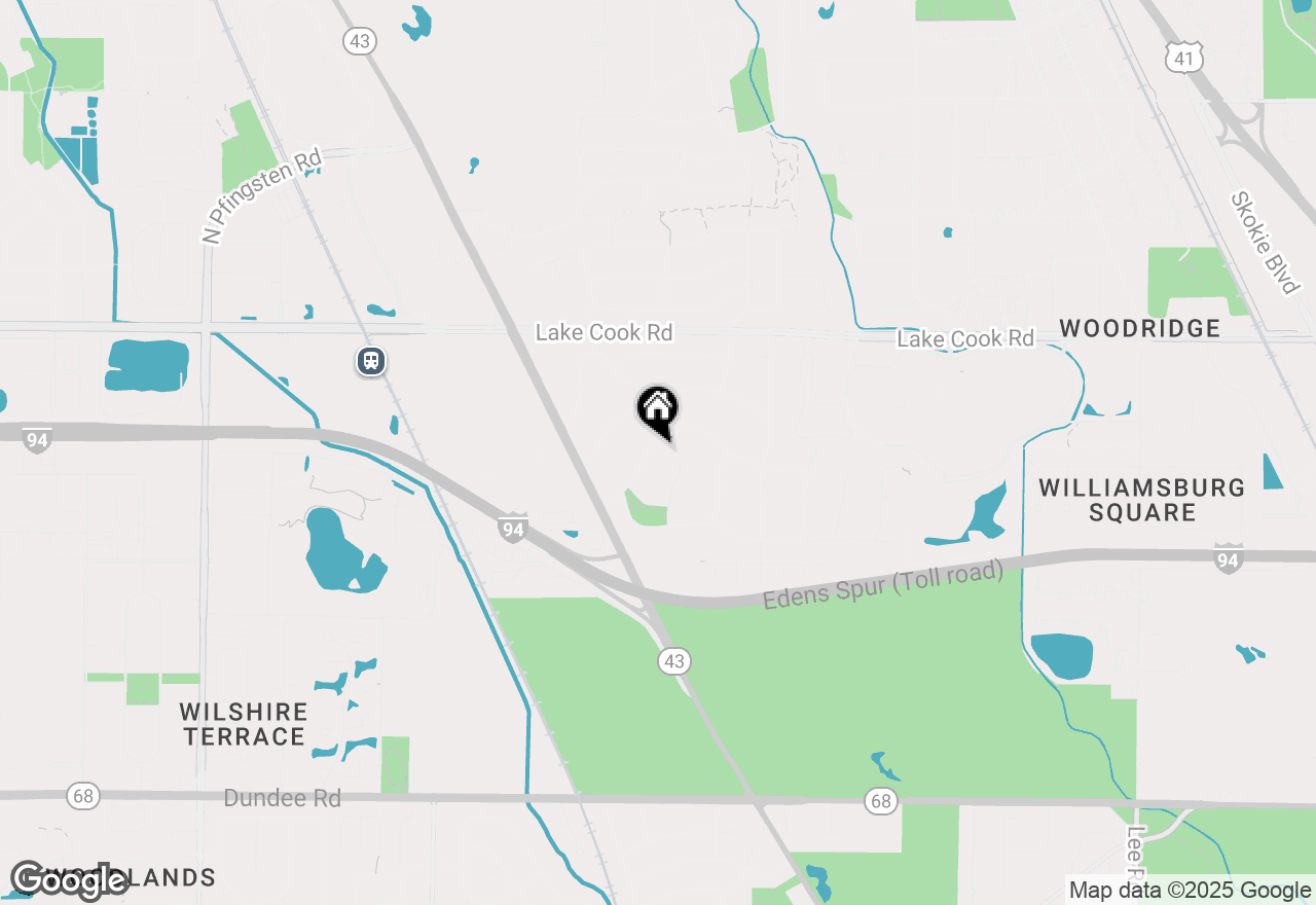 Map of 2021 Walnut Circle, Northbrook, IL 60062