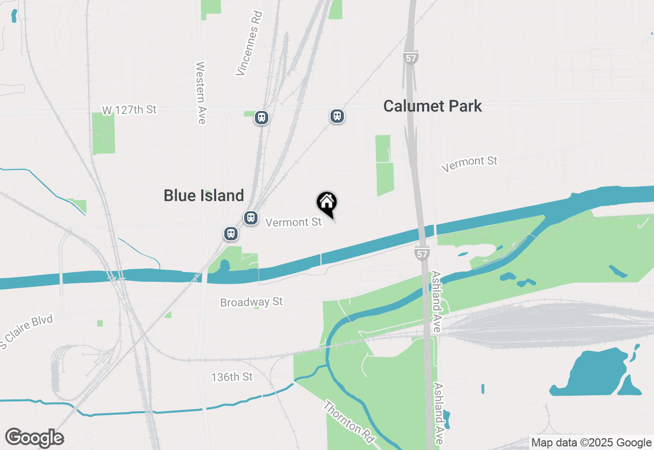 Map of 1955 Vermont Street, Blue Island, IL 60406